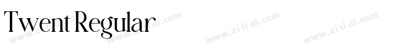 Twent Regular字体转换